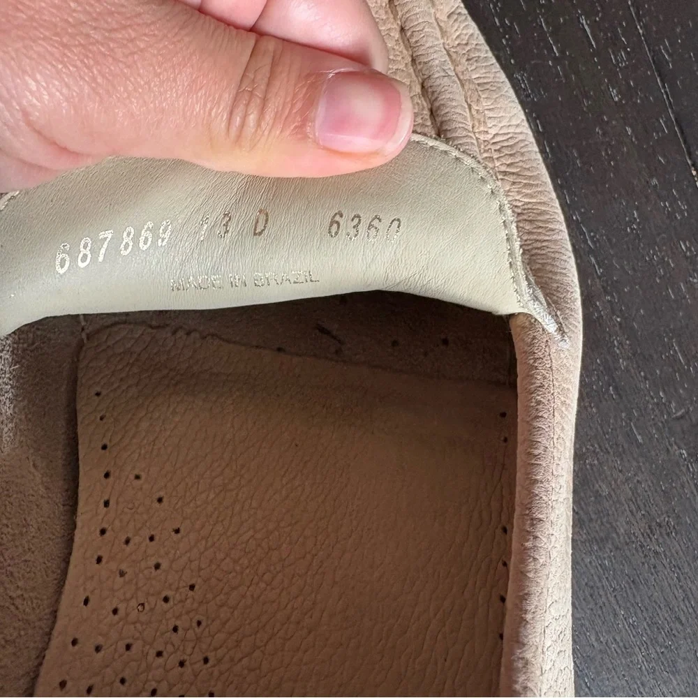 Giorgio Brutini Beige Neutral‎ Suede Leather Loafers Old Money Size 13D Classic - Picture 11 of 11